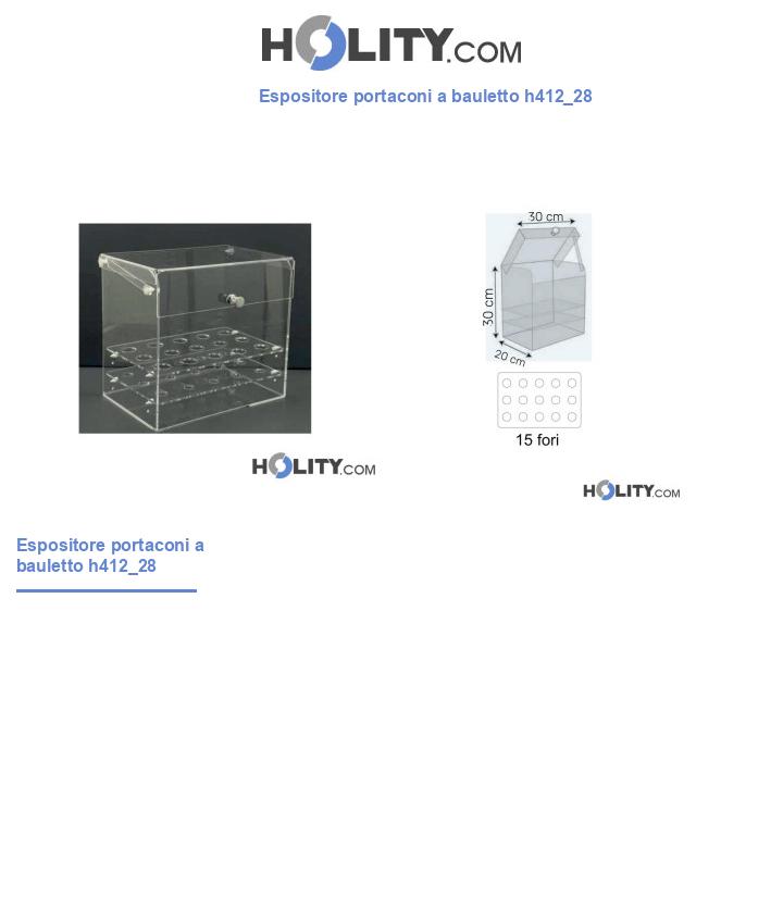 Espositore portaconi a bauletto h412_28