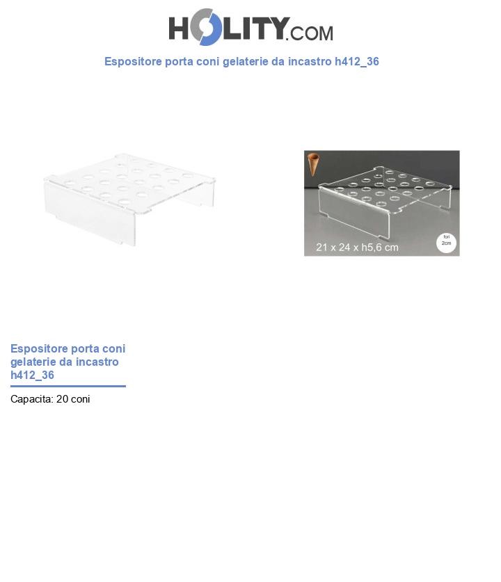 Espositore porta coni gelaterie da incastro h412_36