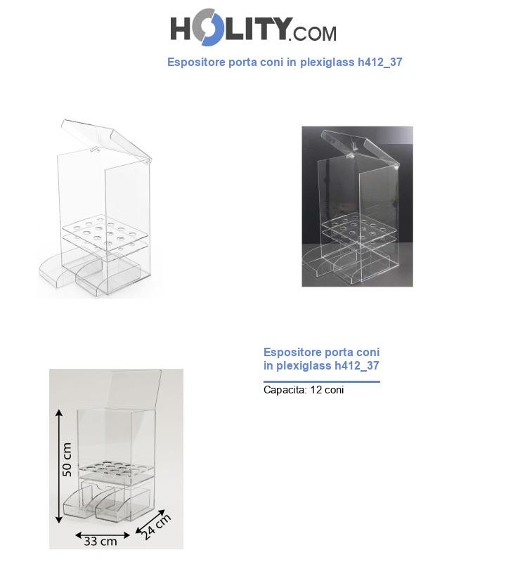 Espositore porta coni in plexiglass h412_37
