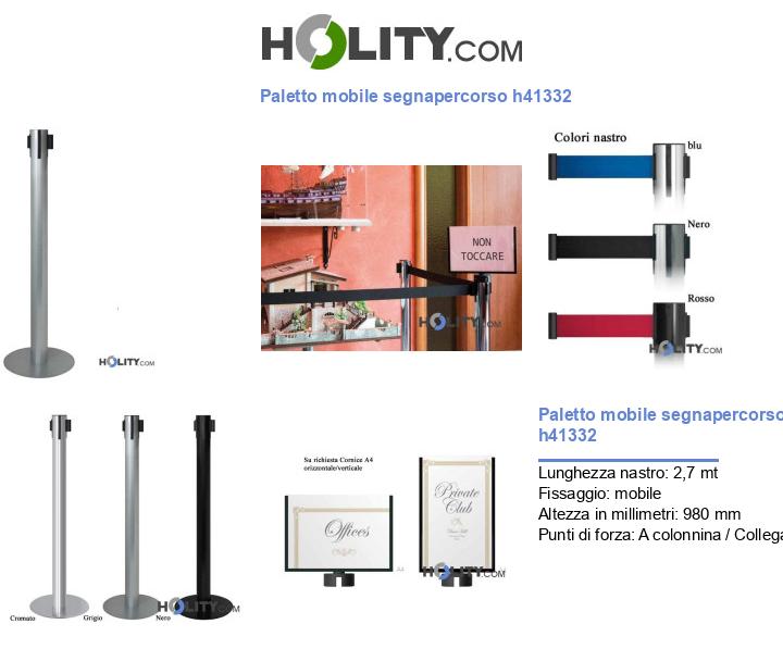 Paletto mobile segnapercorso h41332