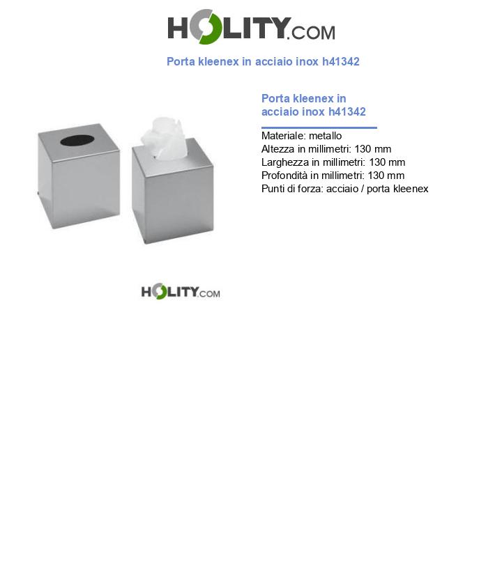 Porta kleenex in acciaio inox h41342