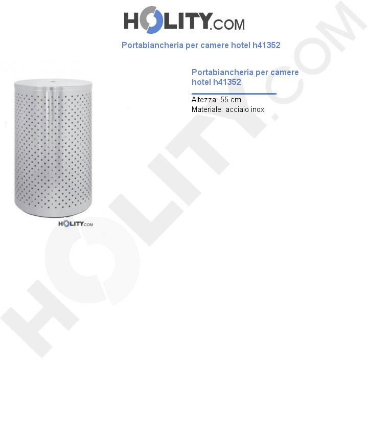 Portabiancheria per camere hotel h41352