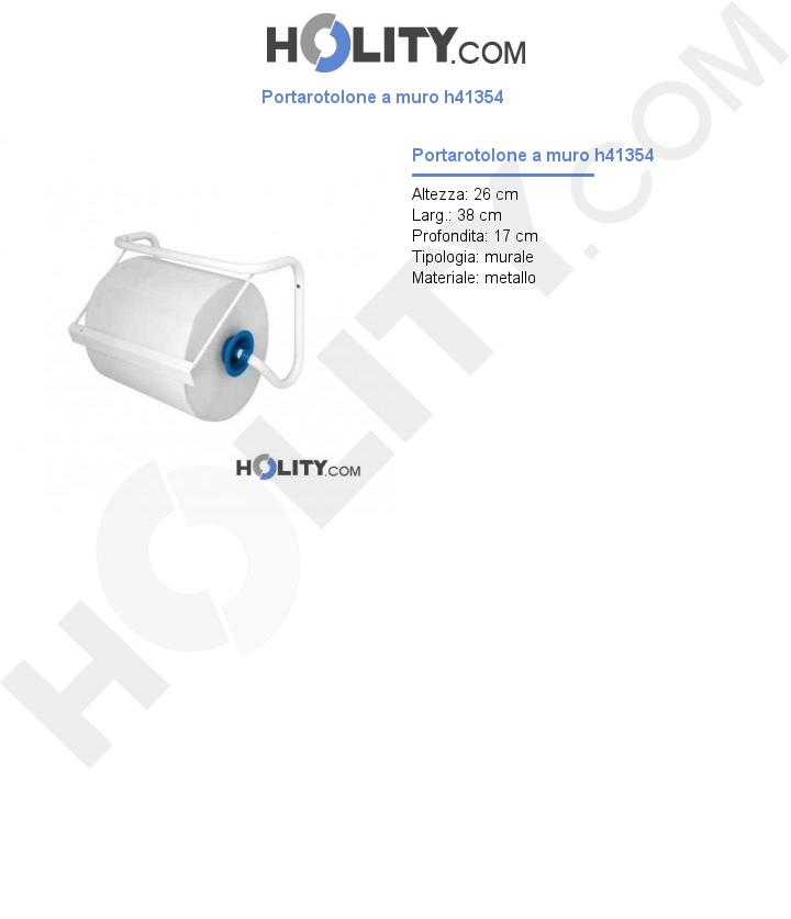 Portarotolone a muro h41354