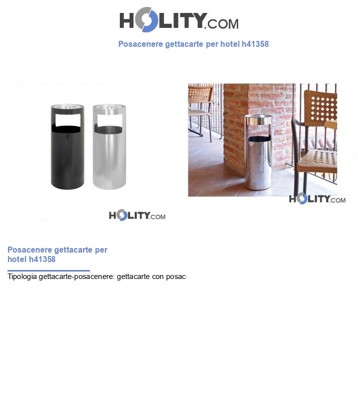 Posacenere gettacarte per hotel h41358