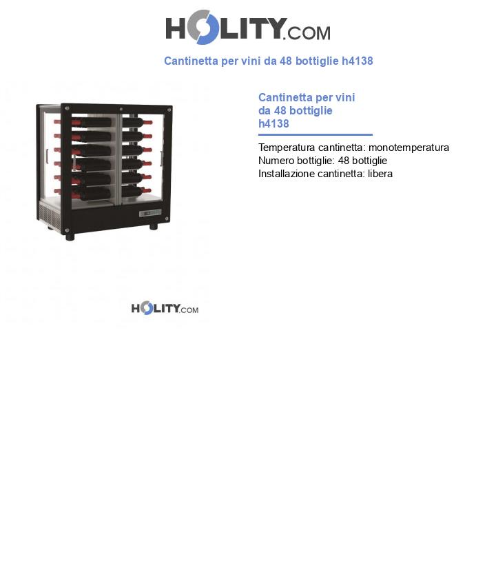 Cantinetta per vini da 48 bottiglie h4138