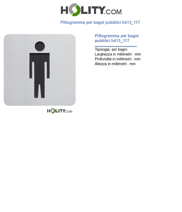 Pittogramma per bagni pubblici h413_117