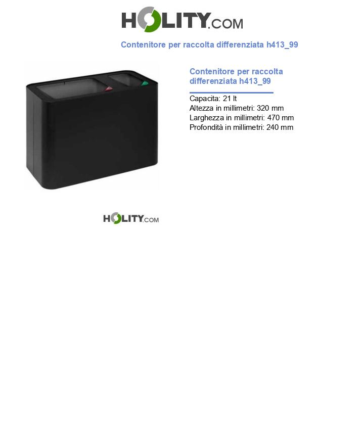 Contenitore per raccolta differenziata h413_99