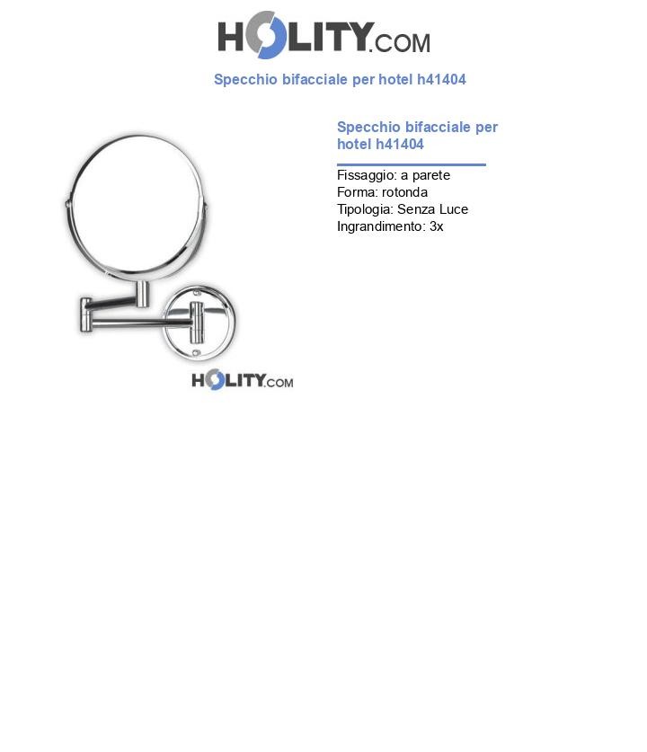 Specchio bifacciale per hotel h41404