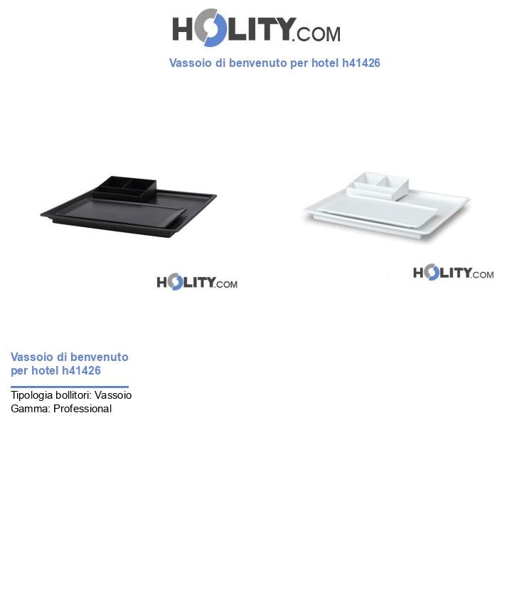 Vassoio di benvenuto per hotel h41426