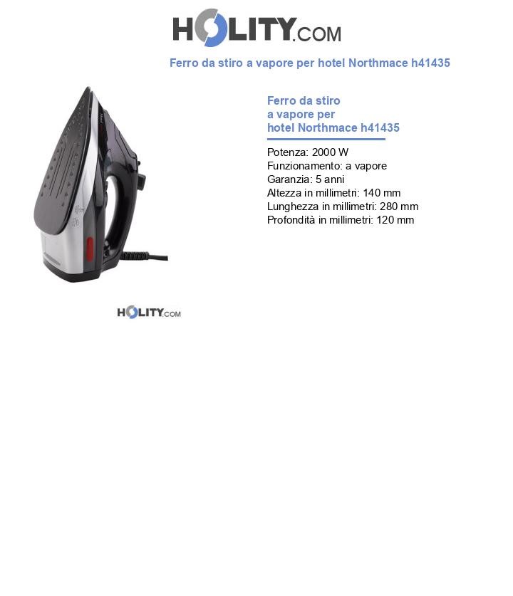 Ferro da stiro a vapore per hotel Northmace h41435