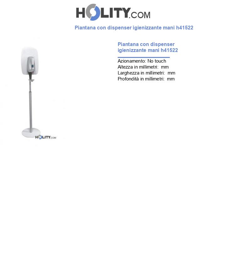 Piantana con dispenser igienizzante mani h41522