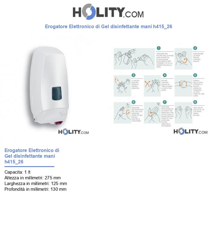 Erogatore Elettronico di Gel disinfettante mani h415_26