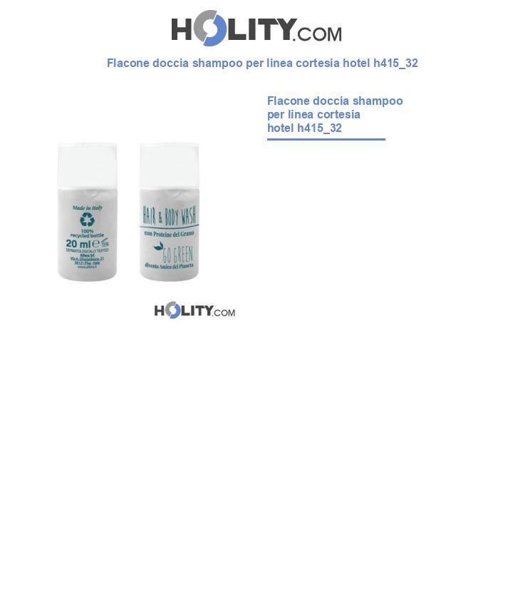 Flacone doccia shampoo per linea cortesia hotel h415_32