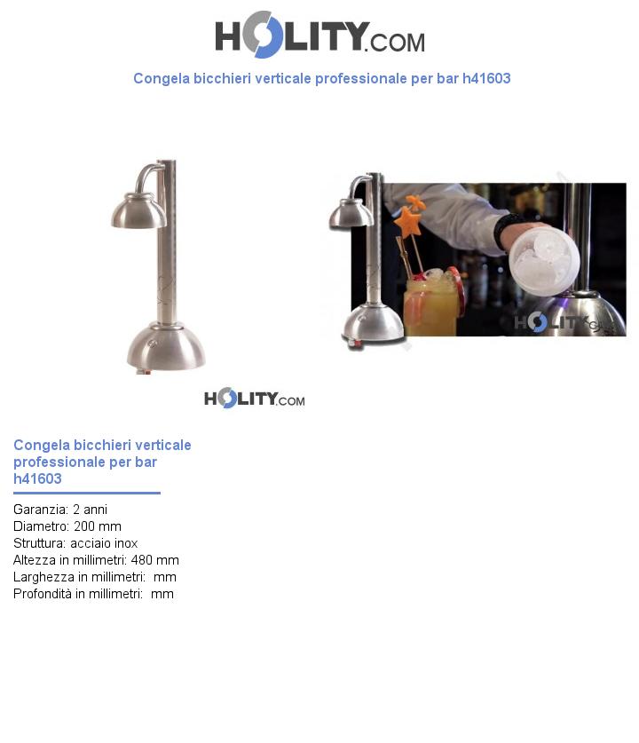 Congela bicchieri verticale professionale per bar h41603