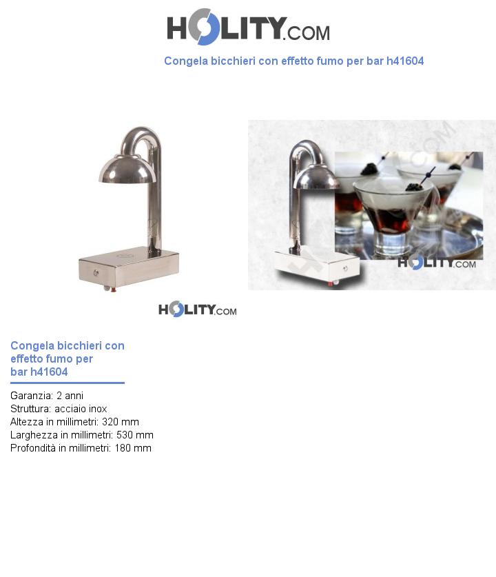Congela bicchieri con effetto fumo per bar h41604