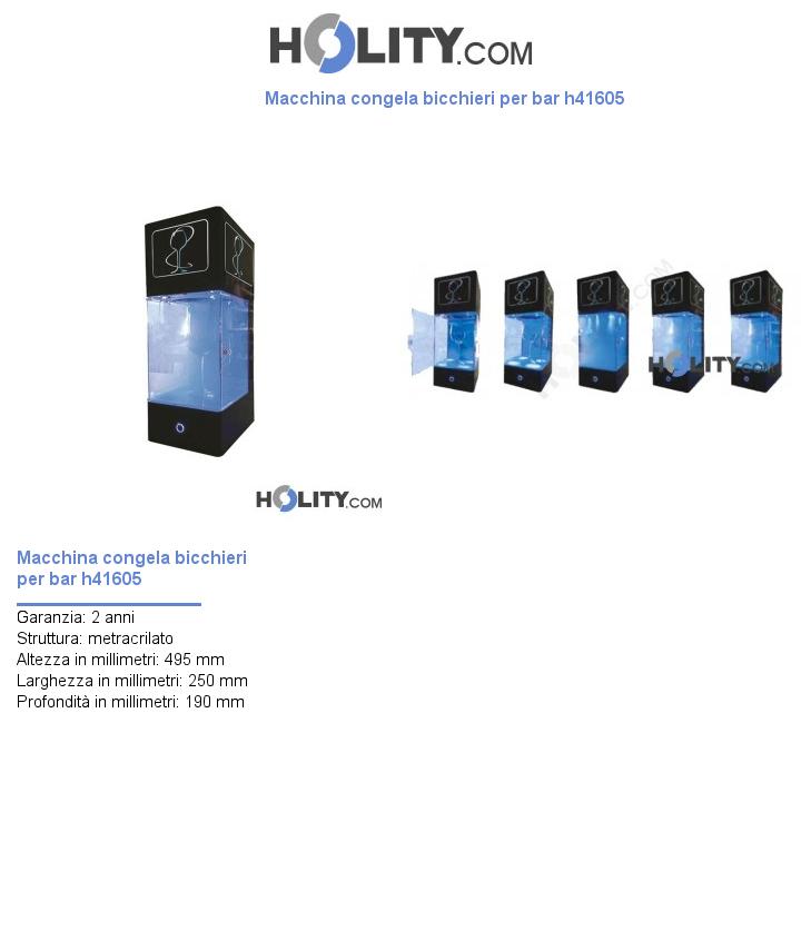 Macchina congela bicchieri per bar h41605