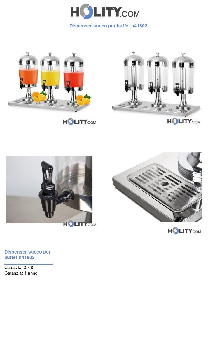 Dispenser succo per buffet h41802