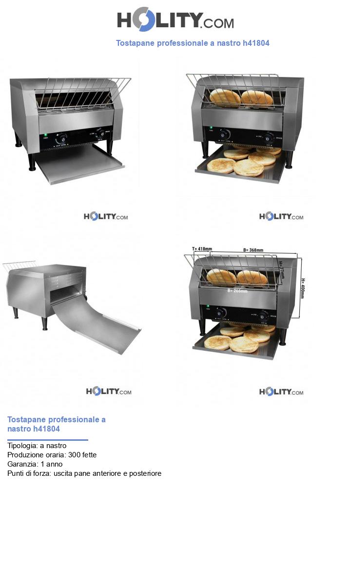 Tostapane professionale a nastro h41804
