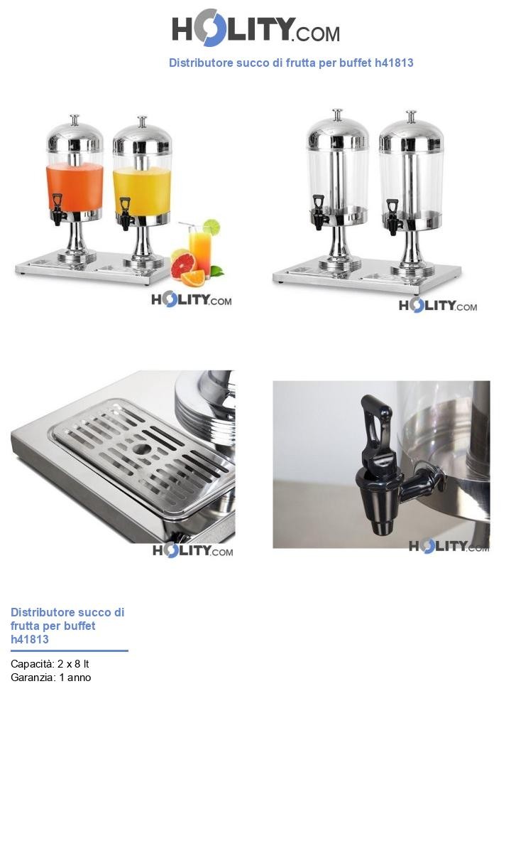 Distributore succo di frutta per buffet h41813