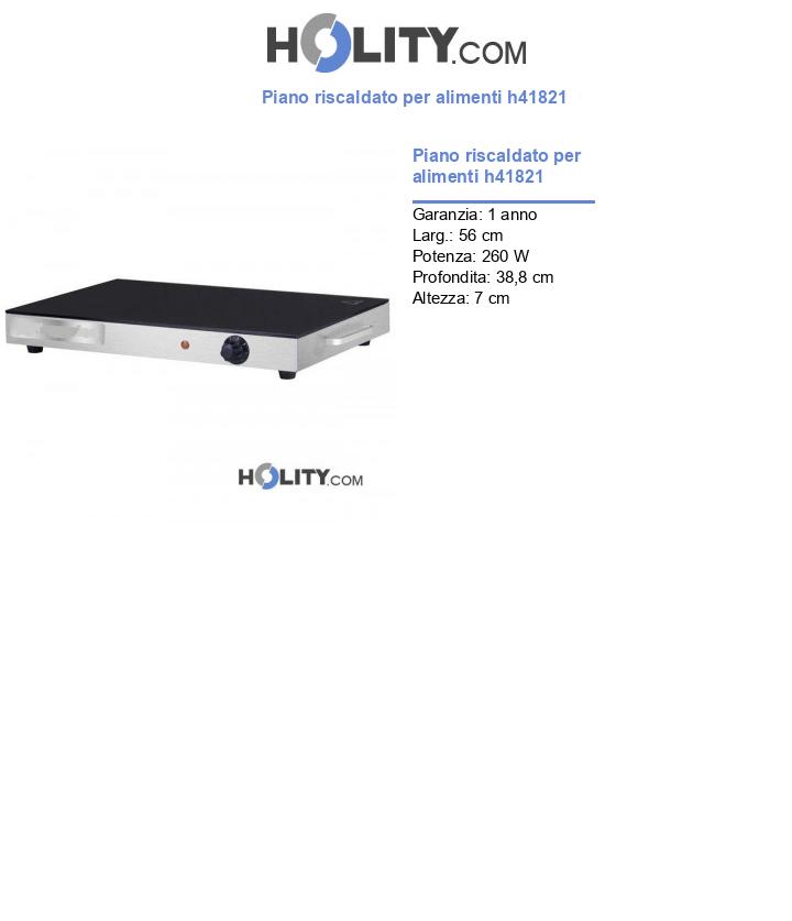 Piano riscaldato per alimenti h41821