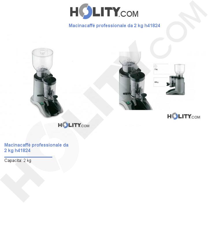 Macinacaffè professionale da 2 kg h41824