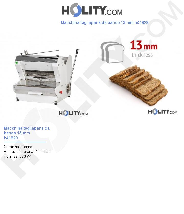 Macchina tagliapane da banco 13 mm h41829