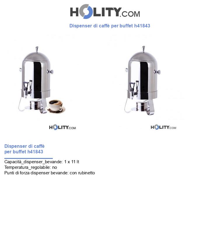 Dispenser di caffè per buffet h41843