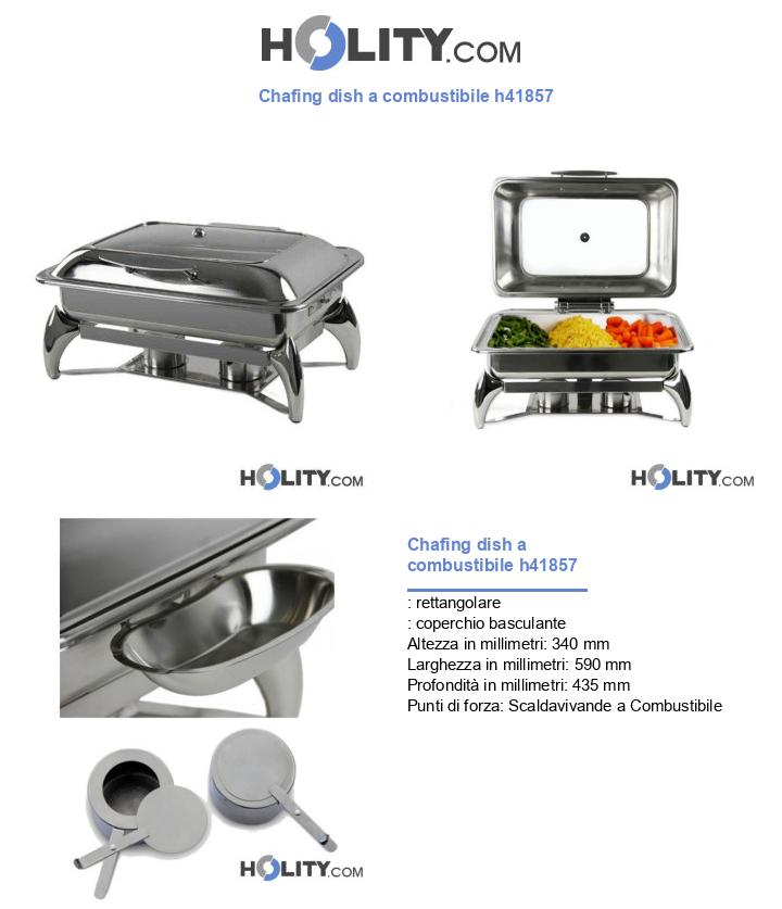 Chafing dish a combustibile h41857