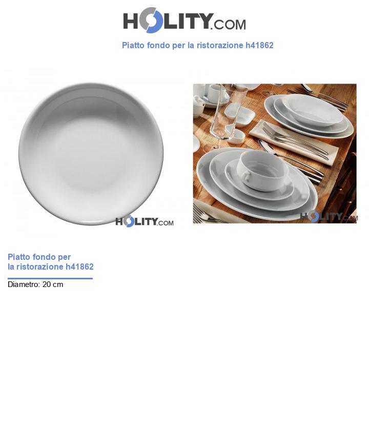Piatto fondo per la ristorazione h41862
