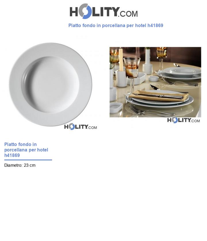 Piatto fondo in porcellana per hotel h41869