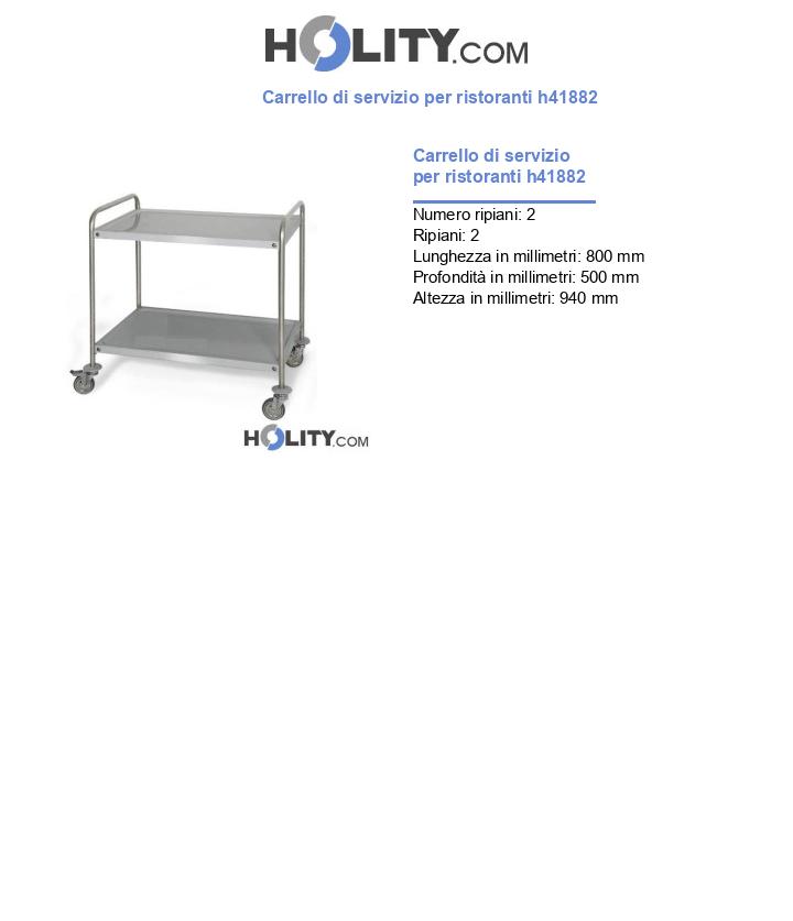 Carrello di servizio per ristoranti h41882