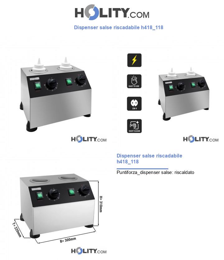 Dispenser salse riscadabile h418_118