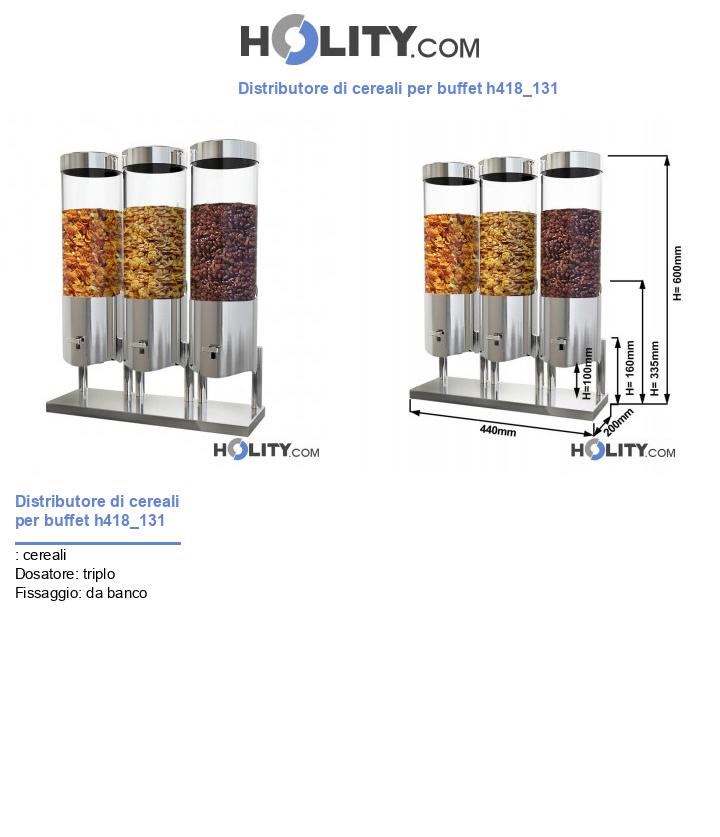 Distributore di cereali per buffet h418_131