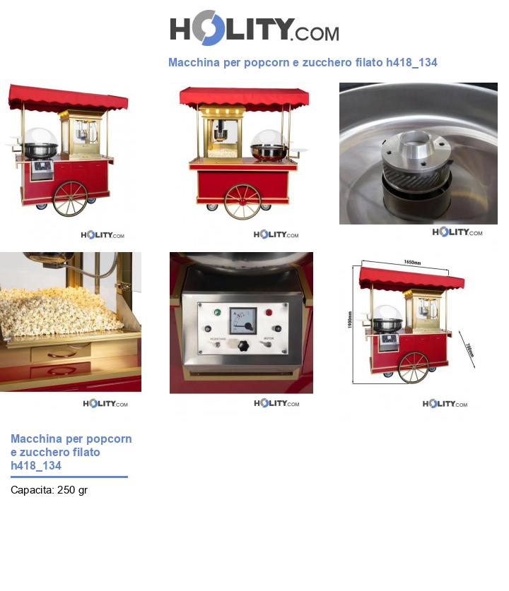 Macchina per popcorn e zucchero filato h418_134