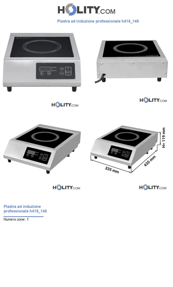 Piastra ad induzione professionale h418_148