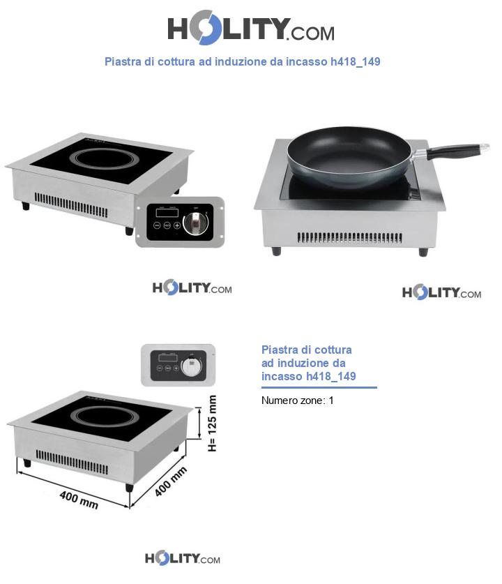 Piastra di cottura ad induzione da incasso h418_149