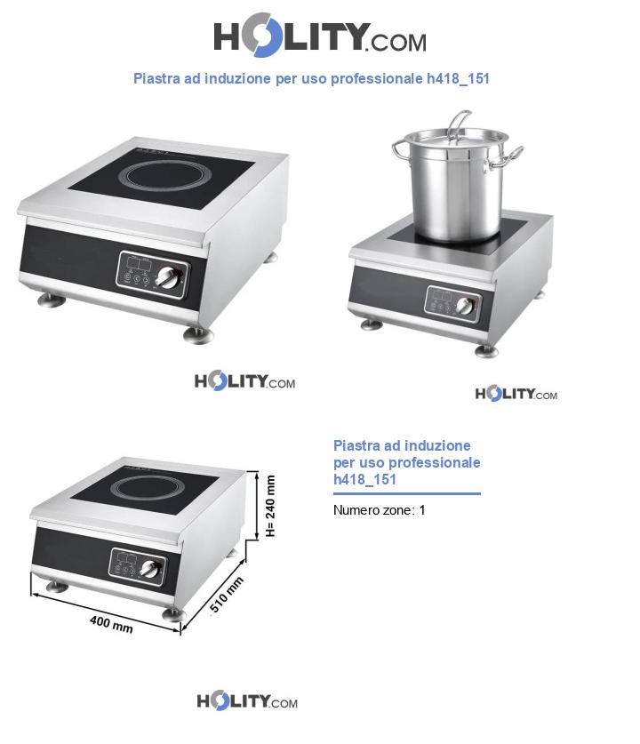 Piastra ad induzione per uso professionale h418_151