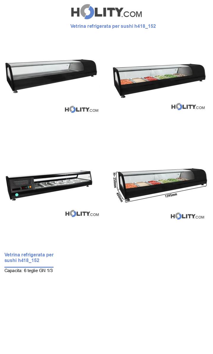 Vetrina refrigerata per sushi h418_152