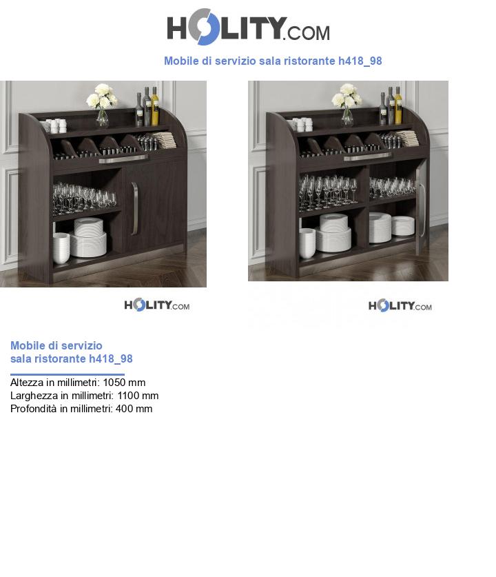 Mobile di servizio sala ristorante h418_98
