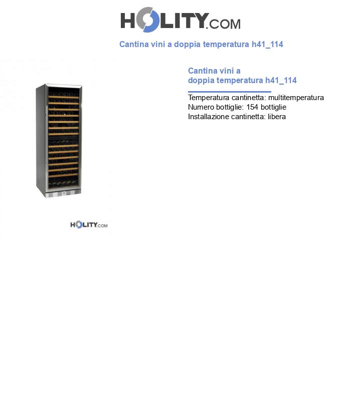 Cantina vini a doppia temperatura h41_114