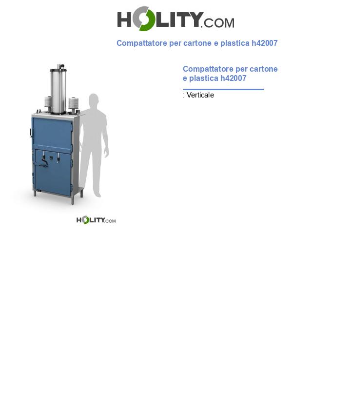 Pressa per cartone e plastica h42007