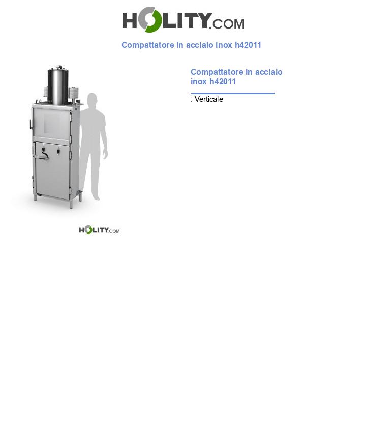 Pressa in acciaio inox h42011