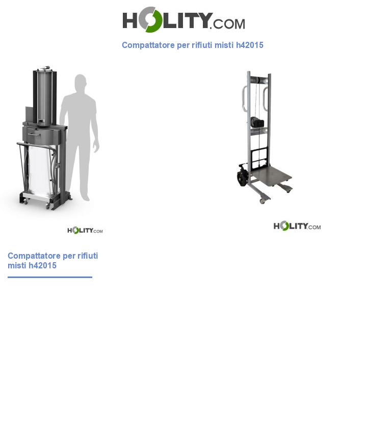 Compattatore per rifiuti misti h42015