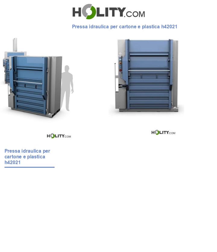 Pressa idraulica per cartone e plastica h42021