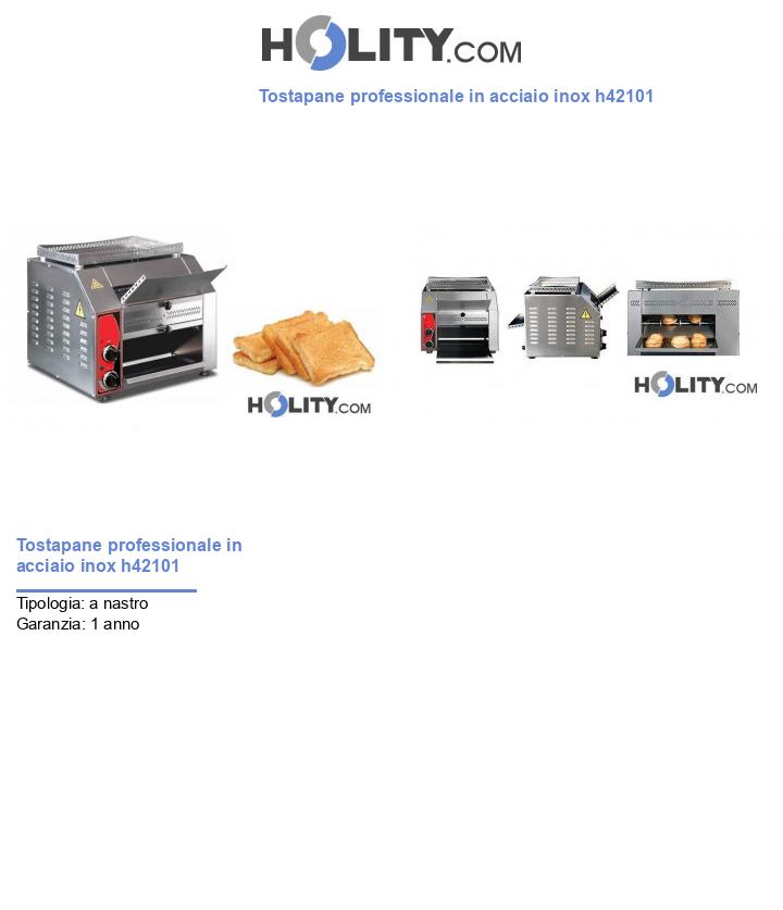 Tostapane professionale in acciaio inox h42101