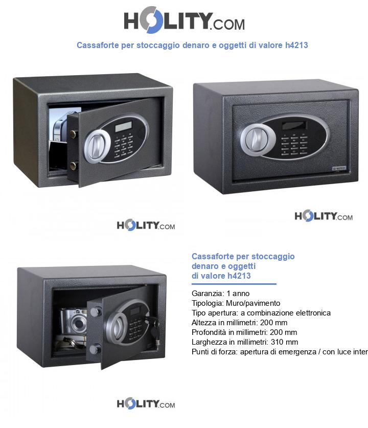 Cassaforte per stoccaggio denaro e oggetti di valore h4213