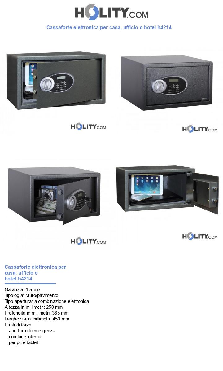 Cassaforte elettronica per casa, ufficio o hotel h4214