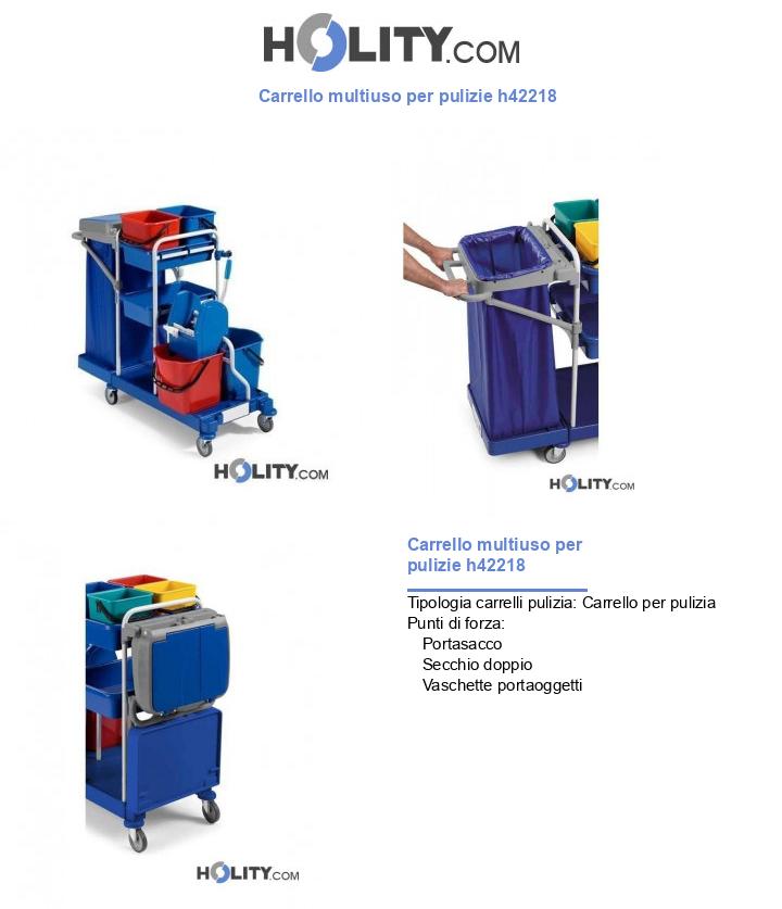 Carrello multiuso per pulizie h42218