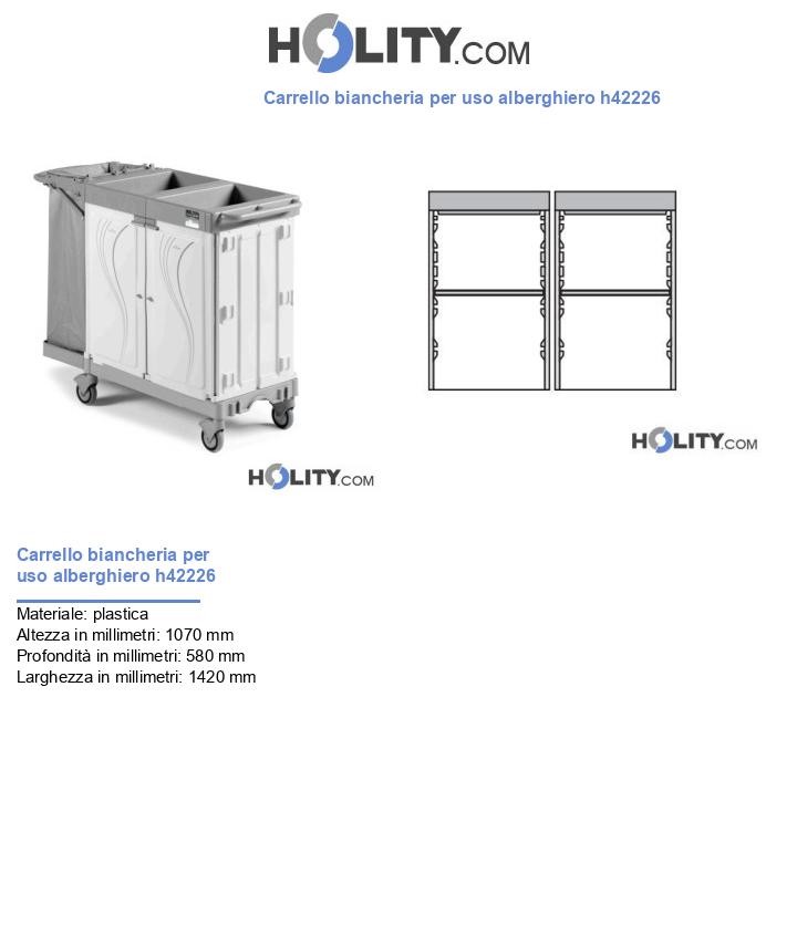 Carrello biancheria per uso alberghiero h42226