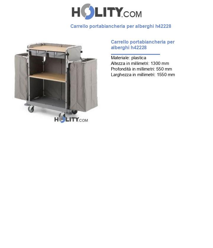 Carrello portabiancheria per alberghi h42228